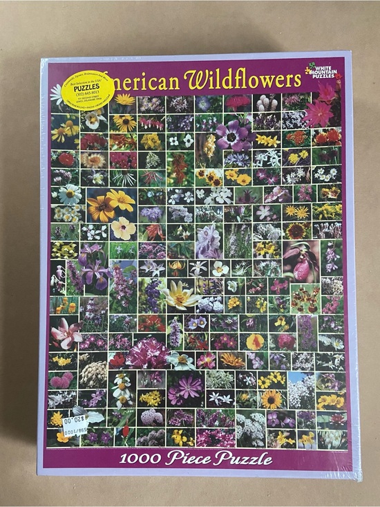 White Mountain Other - NWT/Sealed Big Box White Mountain American Wildflowers Puzzle (2002)